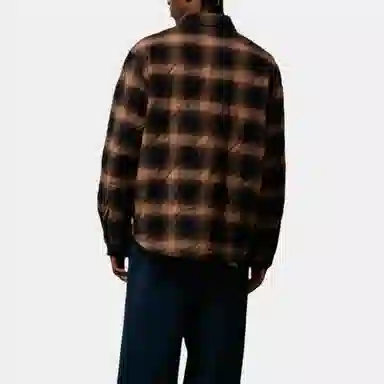 Stussy FW25 QUILTED PLAID SHIRT JACKET