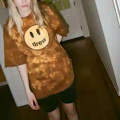 Drew House Mascot SS Tee LogoT brown tie dye
