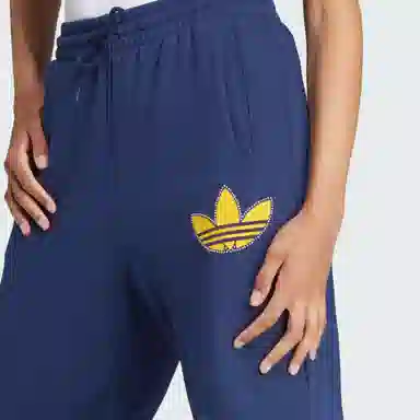 adidas originals Pearl Trefoil Cuffed Sweat Pants Logo