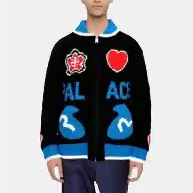 PALACE x EVISU Cowichan Knit Black