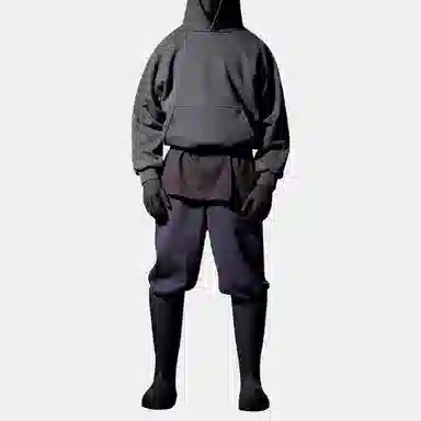 YEEZY x Gap x Balenciaga Logo Shrunken Hoodie