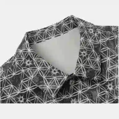 K-BOXING Plaid Casual Jacket Gray