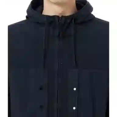 Stone Island Navy Hooded Zip Jacket