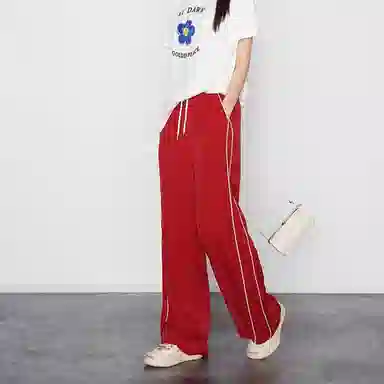 美洋 创造营休闲裤条纹校服休闲裤 女款