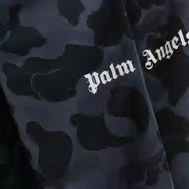 Palm Angels Camo Print Shorts Black