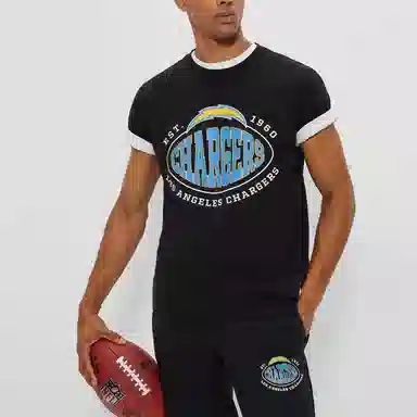 HUGO BOSS NFL Stretch-Cotton T-Shirt With Collaborative Branding T