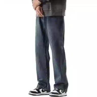 DUATOGE Vintage Loose Jeans Retro Blue