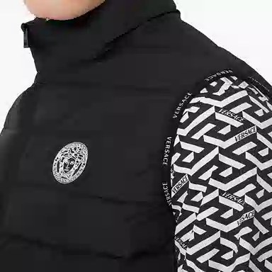 Versace SS22 Cartoon Print Vest Black