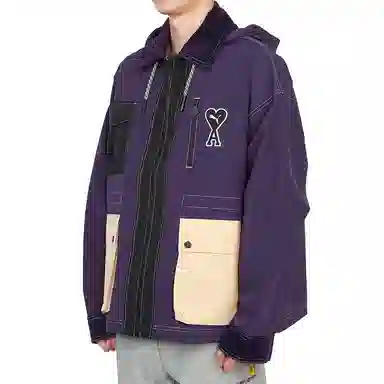 PUMA x AMI Hoodie Jacket Purple