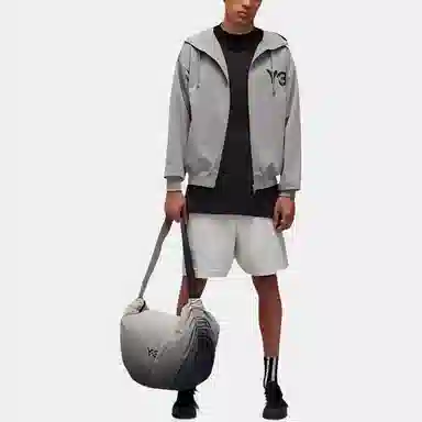 adidas x Y-3 Logo Zip Hoodie Charcoal