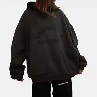 Fear of God Essentials Nylon Fleece Hoodie Ink/Jet Black