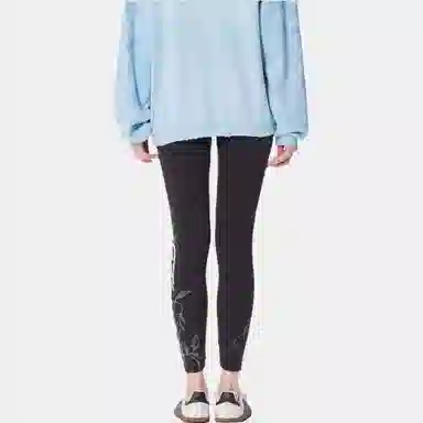 Ed Hardy SS25 Slim Fit Rhinestone Leggings Black