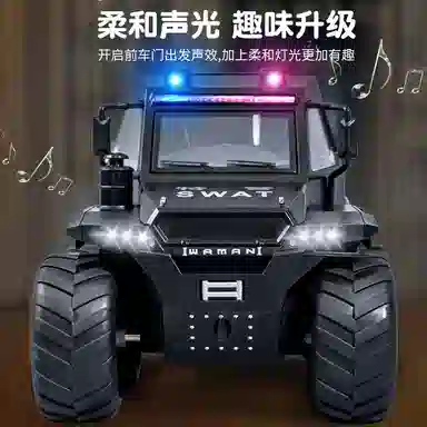 乐乐鱼 特警合金越野车 成品模型