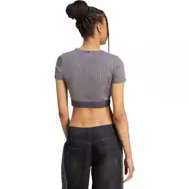 adidas originals ESSENTIALS RIB WASHED SS25 T