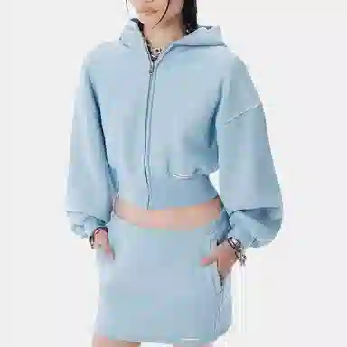 Alexander Wang SS25 Hoodie Light Blue
