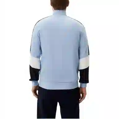 HUGO BOSS Cotton-Blend Zip-Up Sweatshirt With Colour-Blocking