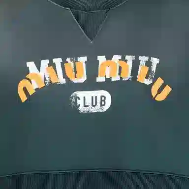 Miu Miu FW22 Logo Print Sweatshirt