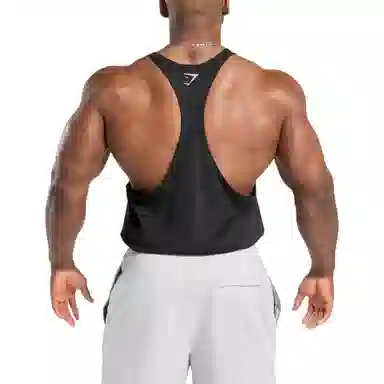 GYMSHARK Stringer Black