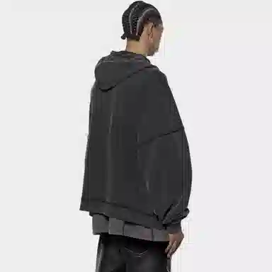 ARNODEFRANCE Punk Washed Black Sweatshirt