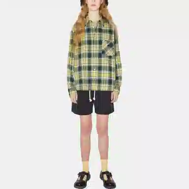 Acne Studios SS23 Check Pocket Shirt Green