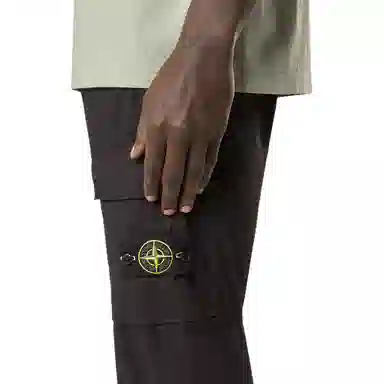 Stone Island SS25 Cargo Pants Black