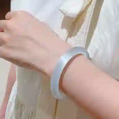 岁月静好 新中式国潮复古民族风白月光高级感小众叮当镯子轻奢气质美人镯招财纳福招桃花贵妃镯 猫眼石 玉石手镯 女款