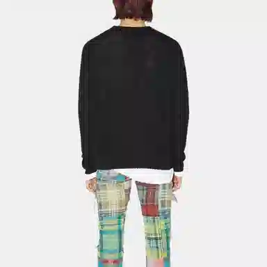 Acne Studios Logo Crewneck Sweater Black