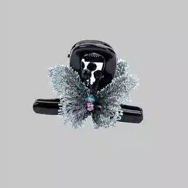 卡铂雅 蓝色休闲潮流设计港风气质复古极简高级感 亚克力 发夹 女款