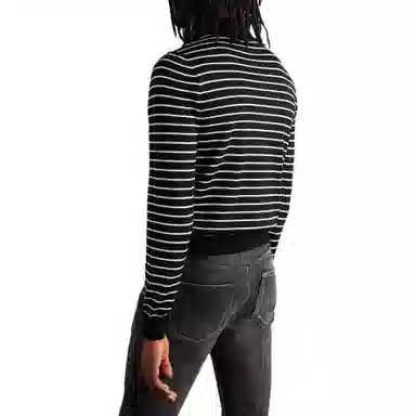 CELINE Striped Triomphe Polo In Fine Wool Polo