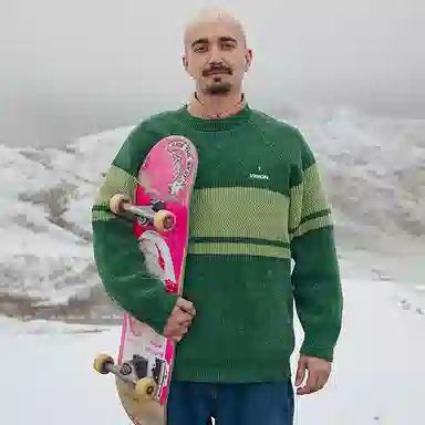 Vision Street Wear Striped Knit Sweater