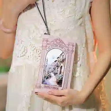 蒽薆 绣线印花工艺 牛皮配超纤 链条斜挎钱包 女款 多色