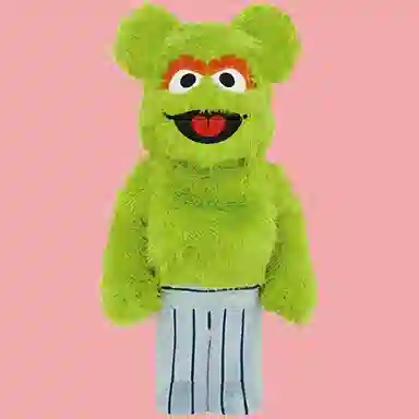 BERBRICK x SESAME STREET OSCAR THE GROUCH Costume Ver. 1000 70cm