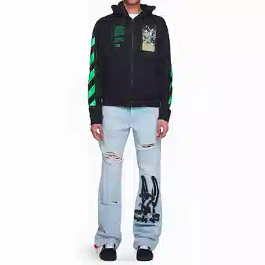 OFF-WHITE SS20 Graphic Print Hoodie