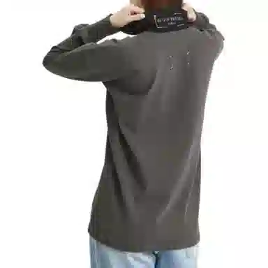 Maison Margiela Long Sleeve Polo Anthracite
