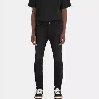 Represent Straight Zip Jeans Black