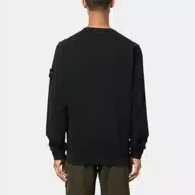 Stone Island FW23 Logo Crewneck Sweater Black
