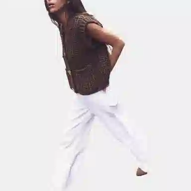 ZARA Knit Vest Brown