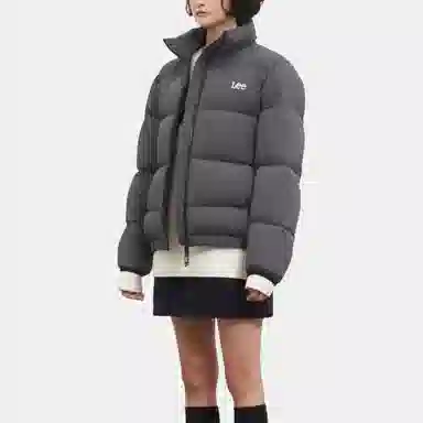 Lee Logo Hooded Down Jacket
