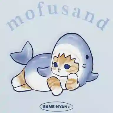 UNIQLO UT Mofusand Light Blue