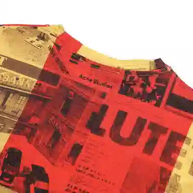 Acne Studios Newspaper Print T-Shirt