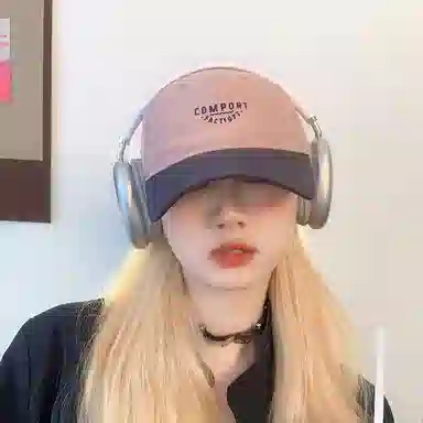 杨同学 撞色款 软顶 女生卡其色 拼色 遮阳帽子 夏季款 棉 鸭舌帽 男女同款情侣款