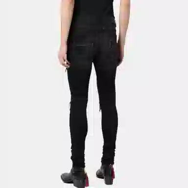 AMIRI FW22 Distressed Skinny Jeans Black