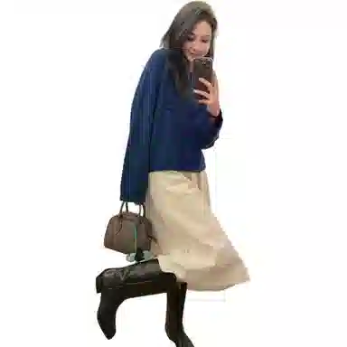 美洋 羊绒羊毛混纺圆领毛衣 女款