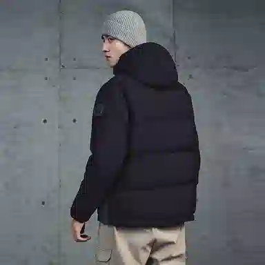 探路者 旅行户外系列 拼色连帽保暖防寒羽绒服 男女同款