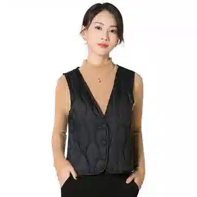 雅鹿 修身轻薄款保暖单排扣羽绒服 女款