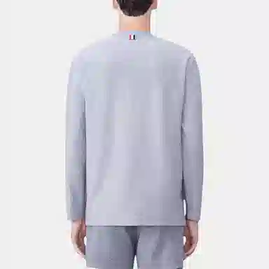 THOM BROWNE Rwb Stripe Cotton T-Shirt T