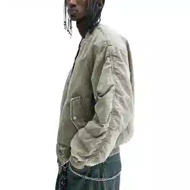 H&M Loose Fit Ribbed Pilot Jacket