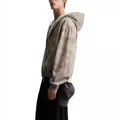 ZARA Casual Hoodie Washed Jacket