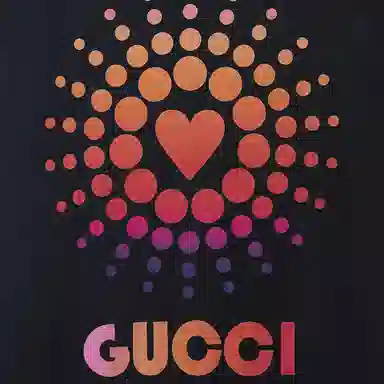 GUCCI SS22 Colorblock Logo T-Shirt Black