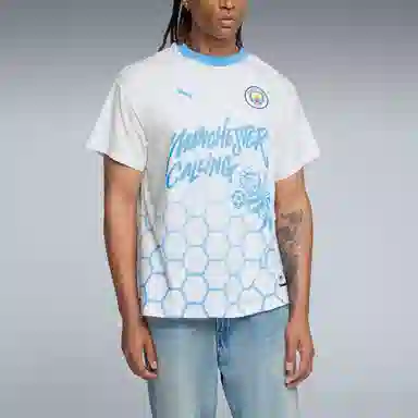 PUMA Manchester City Hoops T-Shirt